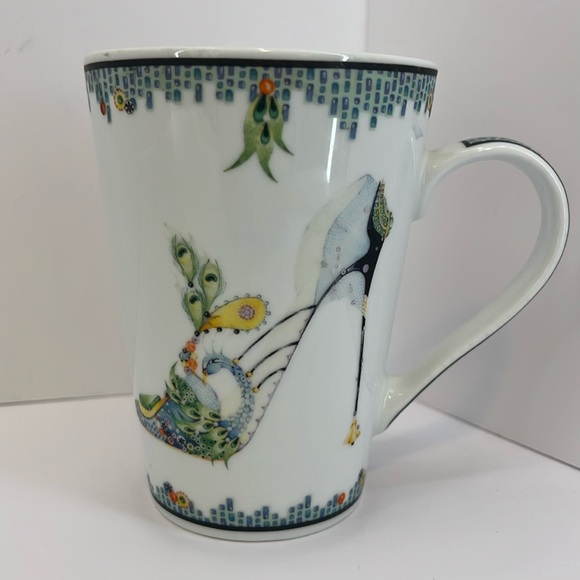 Pictura Kate Follows Peacock Head Over Heels Stilleto Shoe Coffee Tea Mug Cup - Picture 2 of 13